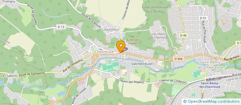 localisation de l'entreprise LES GAZELLES LUMINEUSES  CHEVREUSE