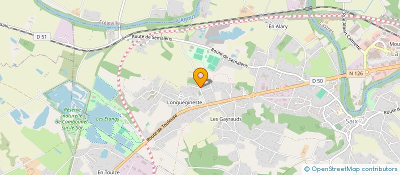 localisation de l'entreprise LES GAZELLES OCCITANES  SAIX