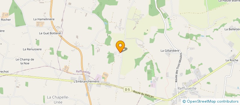 localisation de l'entreprise LES GAZELLES RAYEES  REFFUVEILLE