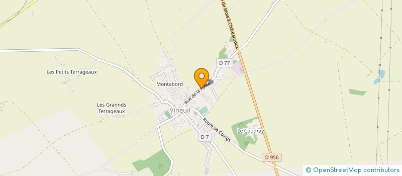 localisation de l'entreprise LES GAZELLES VINEUILLOISES à VINEUIL