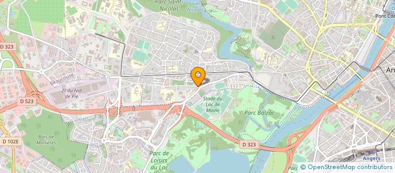 localisation de l'entreprise LES GAZOLINES ANGEVINES à ANGERS