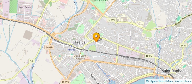 localisation de l'entreprise LES GAZONS D'ALICE à FREJUS