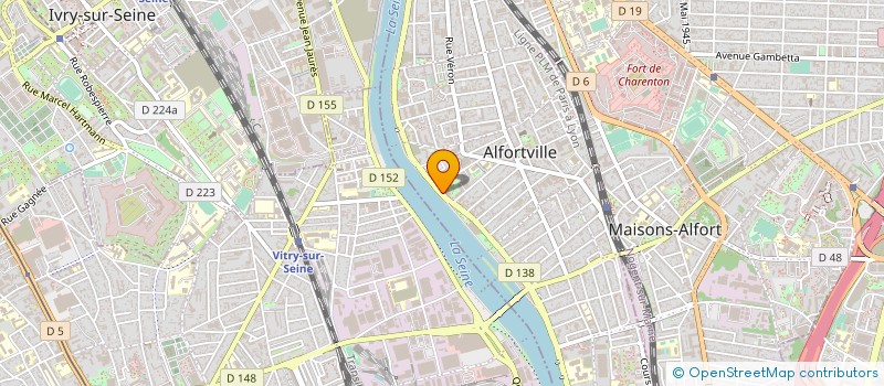 localisation de l'entreprise LES GAZONS DE CLEMENT VOTRE JARDIN SUR MESURE  ALFORTVILLE