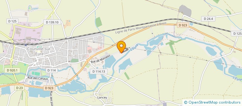 localisation de l'entreprise LES GAZONS DE COURVILLE à COURVILLE-SUR-EURE