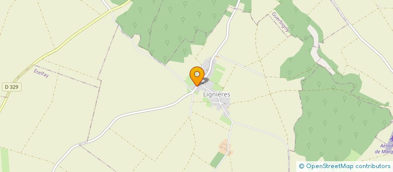 localisation de l'entreprise LES GAZONS DE NOS REGIONS  LIGNIERES