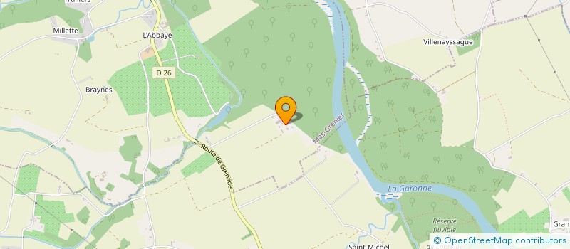 localisation de l'entreprise LES GAZONS DE PLACAGE à MAS-GRENIER