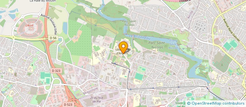 localisation de l'entreprise LES GC2F VOYAGENT à ANGERS