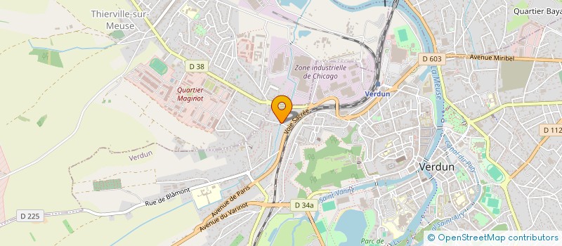 localisation de l'entreprise LES GEAIS 2 à VERDUN