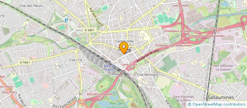 localisation de l'entreprise LES GEANTS LENSOIS  LENS