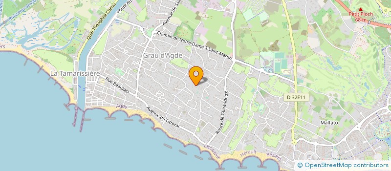 localisation de l'entreprise LES GECKOS  AGDE