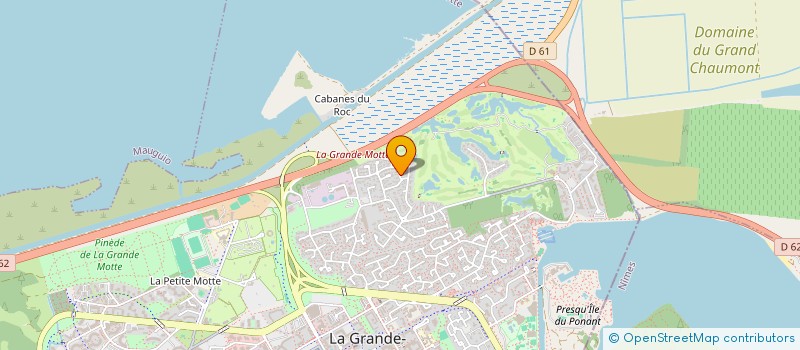 localisation de l'entreprise LES GECKOS DU CHATEAU  LA GRANDE-MOTTE