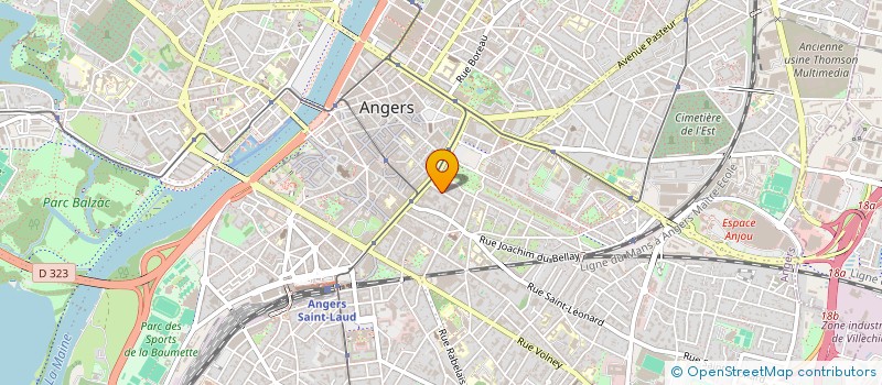 localisation de l'entreprise LES GEMEAUX à ANGERS