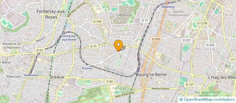 localisation de l'entreprise LES GEMEAUX (SCENE NATIONALE) à SCEAUX
