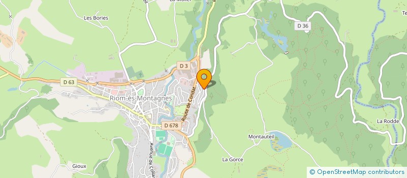 localisation de l'entreprise LES GENCANAIRES à RIOM-ES-MONTAGNES