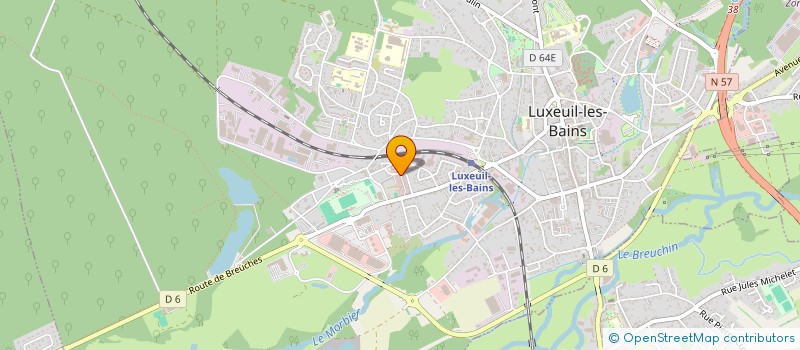 localisation de l'entreprise LES GEND'ORCHIDEES  LUXEUIL-LES-BAINS