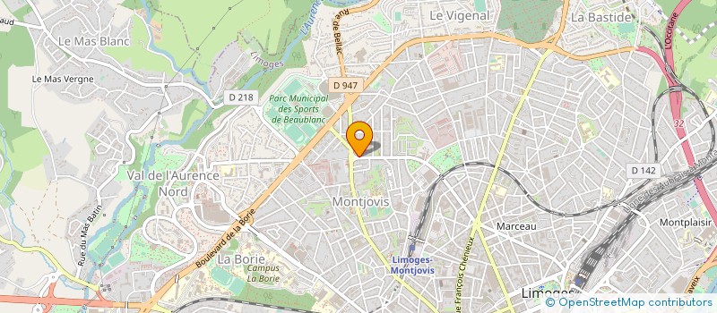 localisation de l'entreprise LES GENDARMES ET LES VOLEURS DE TEMPS à LIMOGES