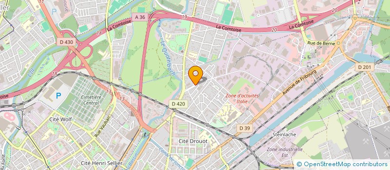 localisation de l'entreprise LES GENERAUX  ILLZACH