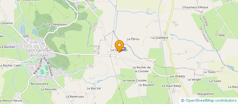 localisation de l'entreprise LES GENETAYS  SAINT-GERMAIN-EN-COGLES