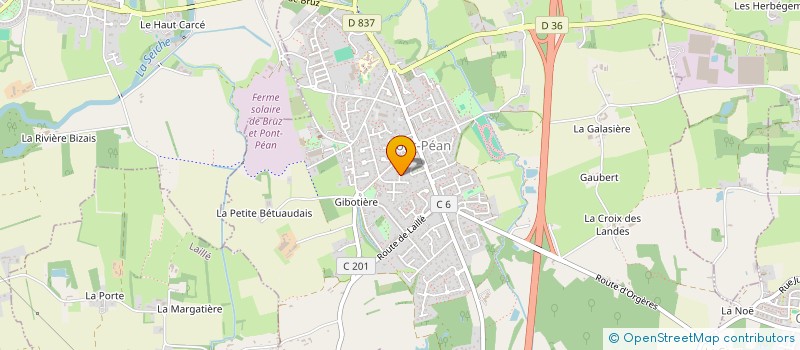 localisation de l'entreprise LES GENETS  PONT-PEAN