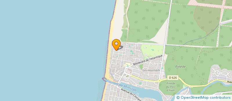 localisation de l'entreprise LES GENETS  MIMIZAN