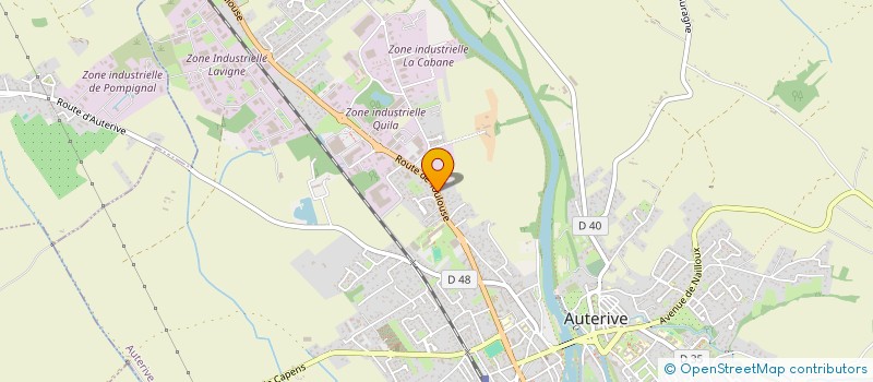 localisation de l'entreprise LES GENETS  AUTERIVE