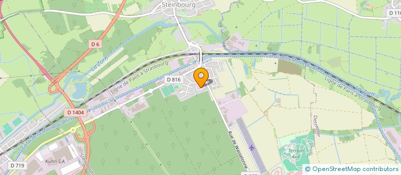 localisation de l'entreprise LES GENETS  STEINBOURG