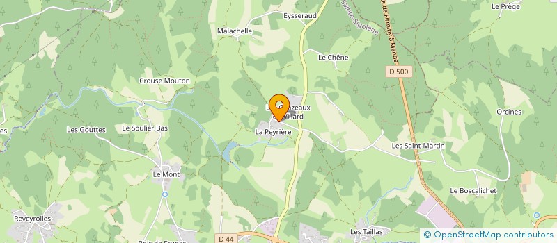 localisation de l'entreprise LES GENETS à SAINTE-SIGOLENE