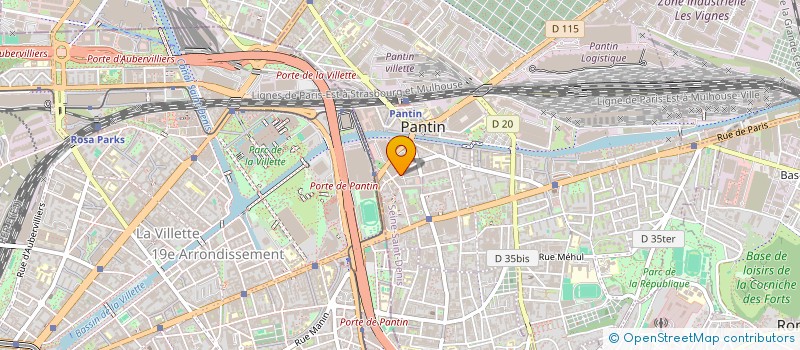 localisation de l'entreprise LES GENETS à PANTIN
