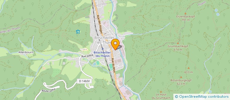 localisation de l'entreprise LES GENETS  BITSCHWILLER-LES-THANN