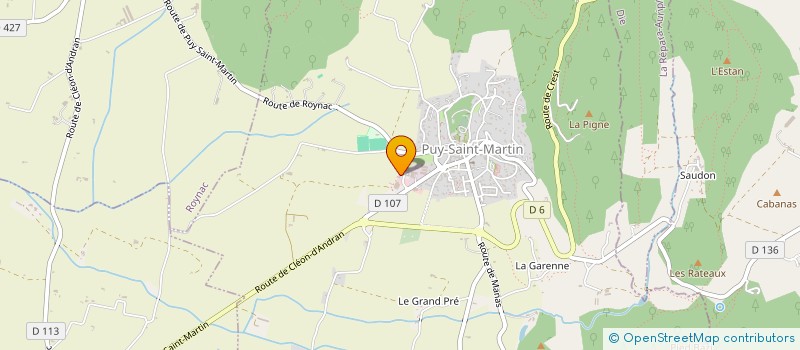 localisation de l'entreprise LES GENETS  PUY-SAINT-MARTIN