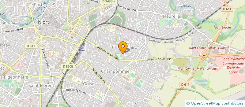 localisation de l'entreprise LES GENETS à NIORT