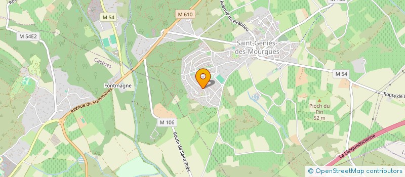 localisation de l'entreprise LES GENETS  SAINT-GENIES-DES-MOURGUES