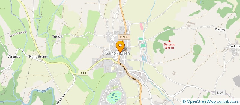 localisation de l'entreprise LES GENETS  CHADRAC