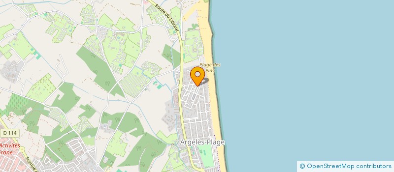 localisation de l'entreprise LES GENETS à ARGELES-SUR-MER