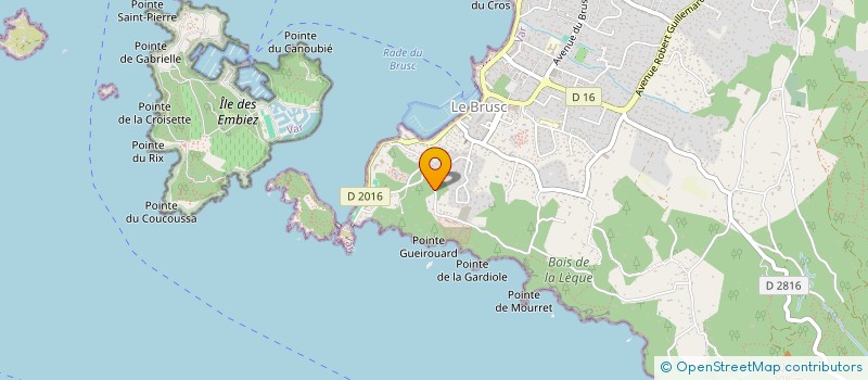 localisation de l'entreprise LES GENETS à SIX-FOURS-LES-PLAGES