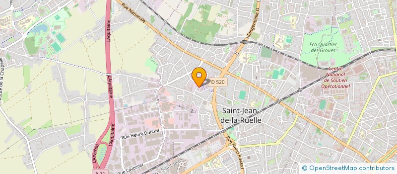 localisation de l'entreprise LES GENETS  SAINT-JEAN-DE-LA-RUELLE