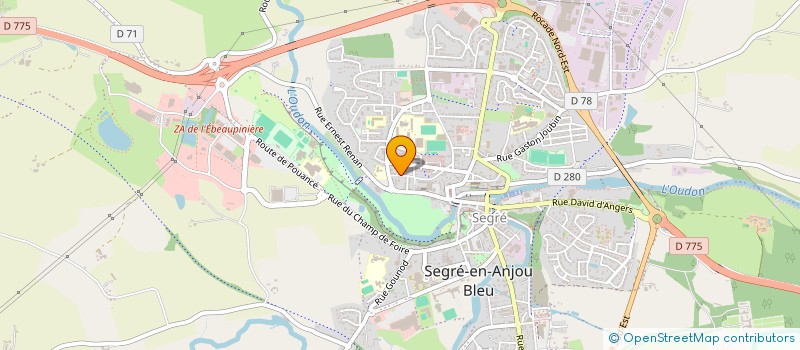 localisation de l'entreprise LES GENETS à SEGRE-EN-ANJOU BLEU