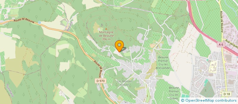 localisation de l'entreprise LES GENETS à BEAUNE