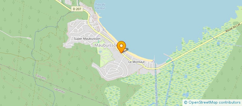 localisation de l'entreprise LES GENETS DE LA LANDE  CARCANS