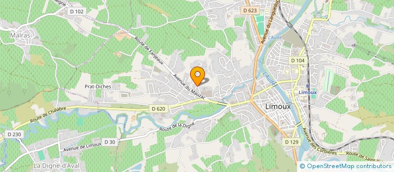 localisation de l'entreprise LES GENETS DIGNES  LA DIGNE-D'AMONT