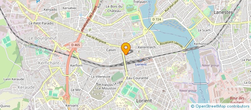 localisation de l'entreprise LES GENETS PLAUDREN à LORIENT