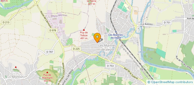 localisation de l'entreprise LES GENETS ROSES  LES MARTRES-DE-VEYRE