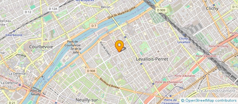 localisation de l'entreprise LES GENETS VERTS à LEVALLOIS-PERRET