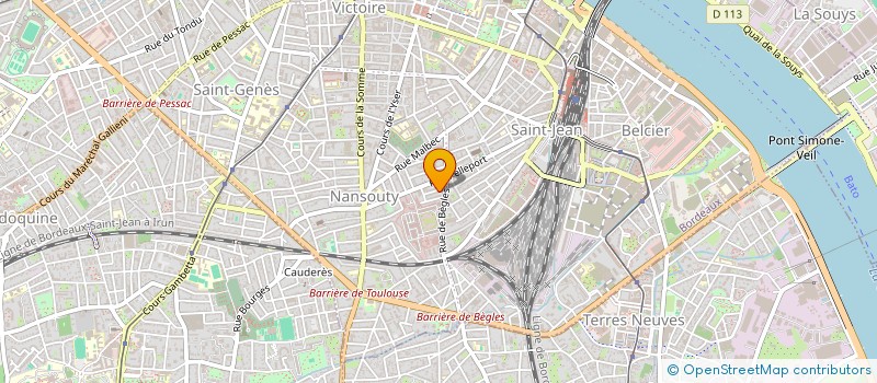 localisation de l'entreprise LES GENEVRIERES  BORDEAUX