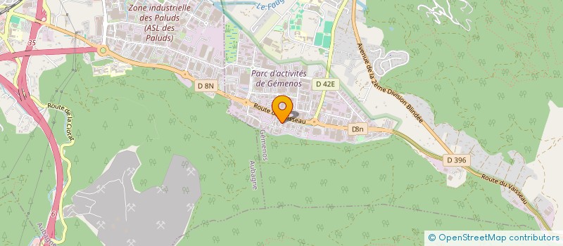 localisation de l'entreprise LES GENEVRIERS  GEMENOS