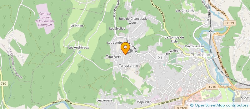 localisation de l'entreprise LES GENEVRIERS  CHANCELADE