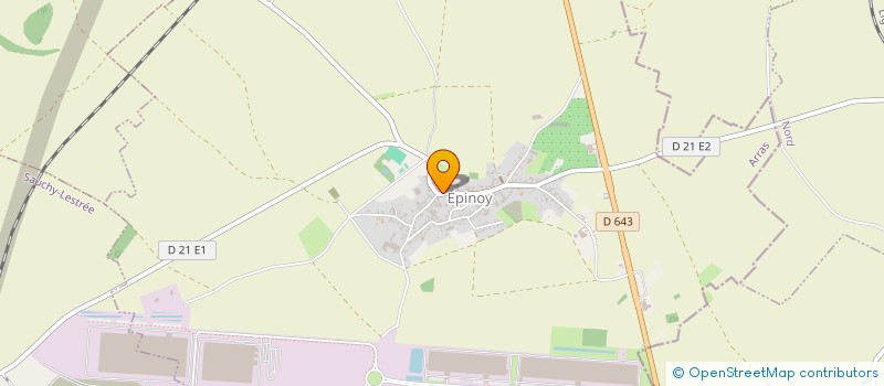 localisation de l'entreprise LES GENEVRIERS  EPINOY