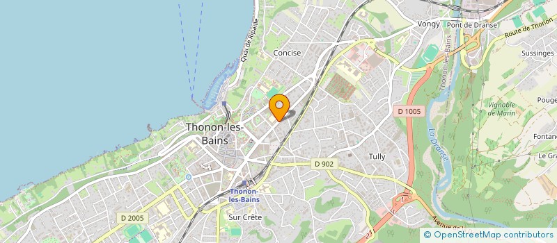 localisation de l'entreprise LES GENIES DU LEMAN à THONON-LES-BAINS