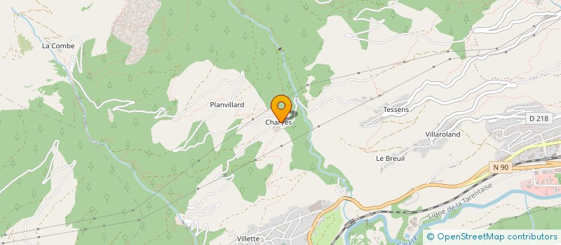 localisation de l'entreprise LES GENISSES à AIME-LA-PLAGNE