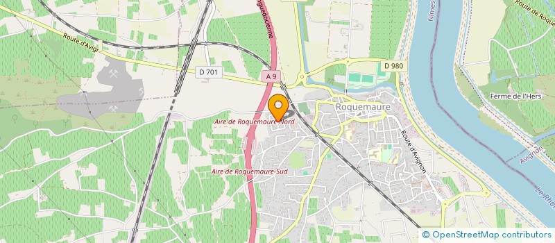localisation de l'entreprise LES GENOURIEUX  ROQUEMAURE